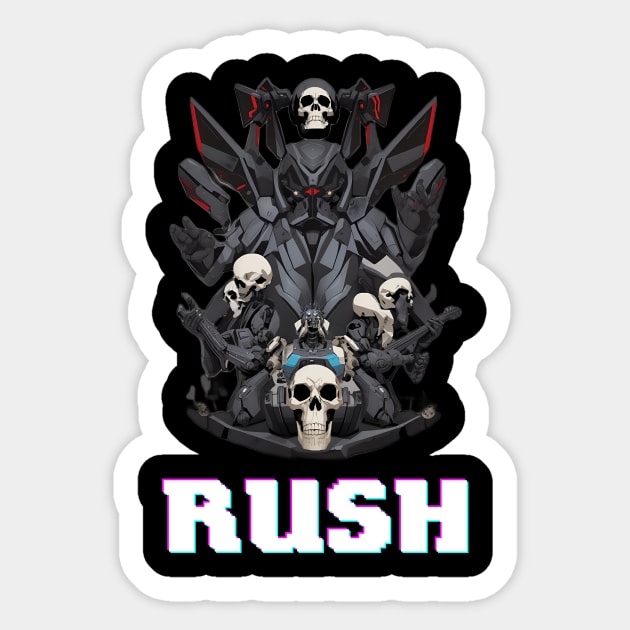 Rush Sticker by Maheswara.Momocats